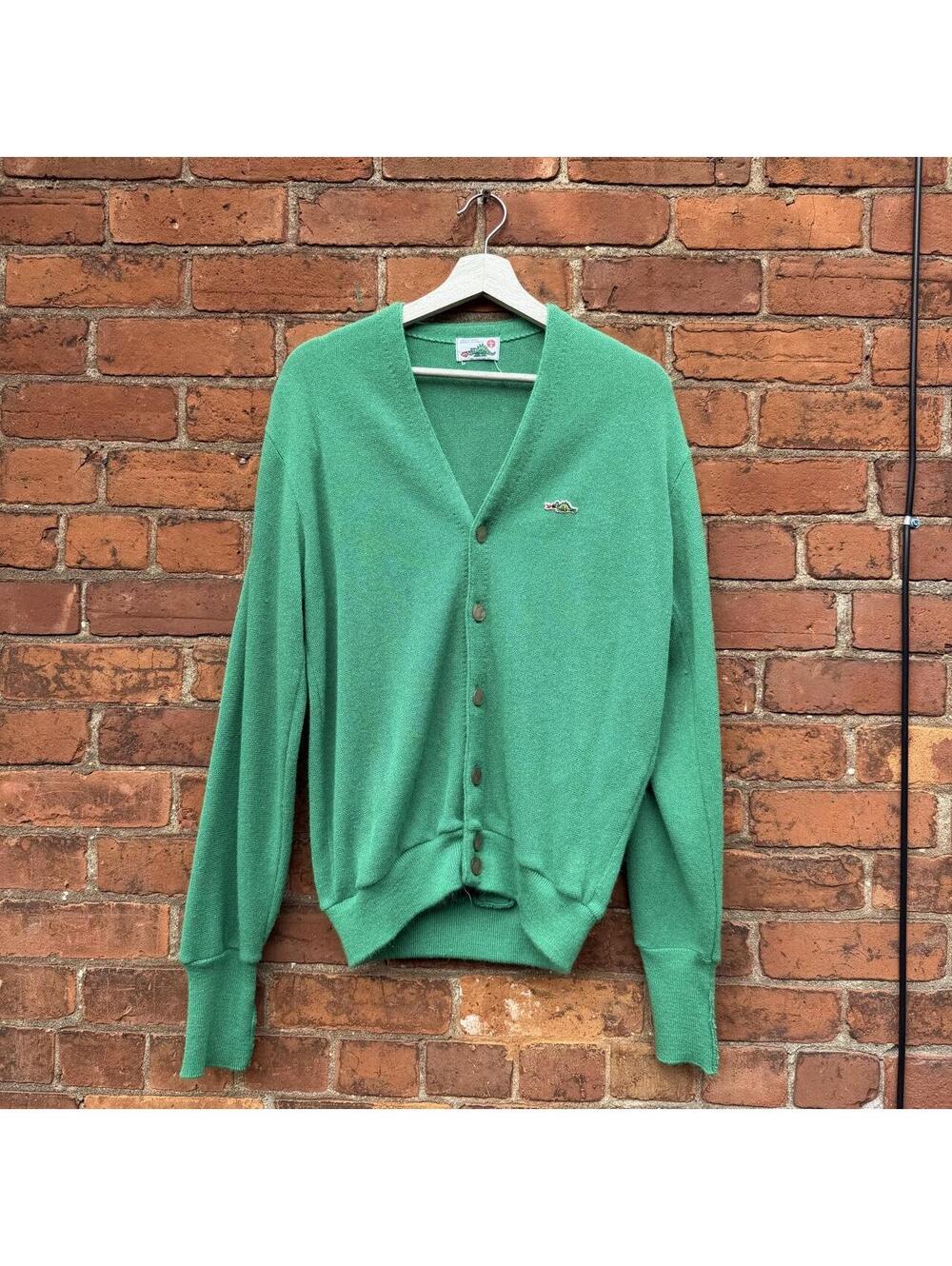 vintage sears dragon button up cardigan 70s L